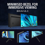 BRAVIA 3 (55") | 4K HDR Processor X1™ | 4K Ultra HD | High Dynamic Range (HDR) | Smart TV (Google TV) 7